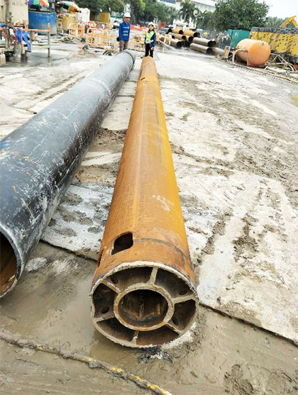 锤出一片新世界——SWDH100大直径潜孔锤澳门施工实录