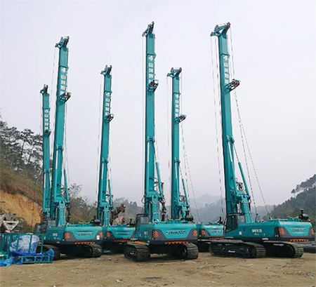 新年献礼bti体育智能9台SWDM25旋挖钻机征战越南