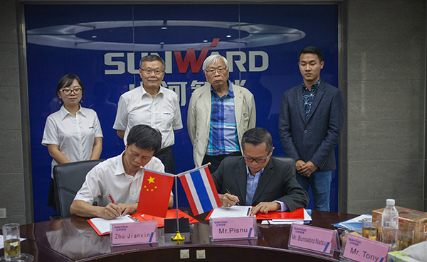 掘金一带一路，bti体育智能中大挖大批量出口泰国