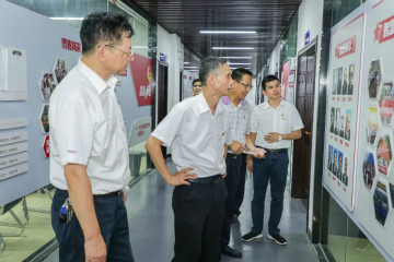 广州工控党建同盟联系员一行到bti体育智能发展工作对接