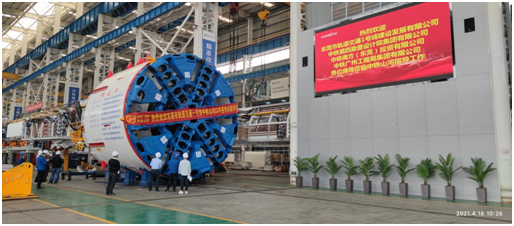 四台中铁bti体育盾构机聚首东莞地铁一号线